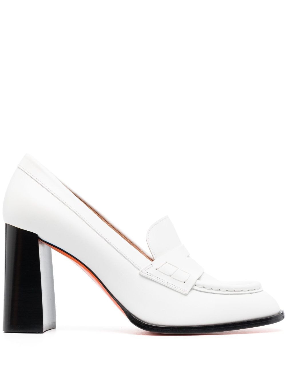 Santoni Court leren pumps - Wit