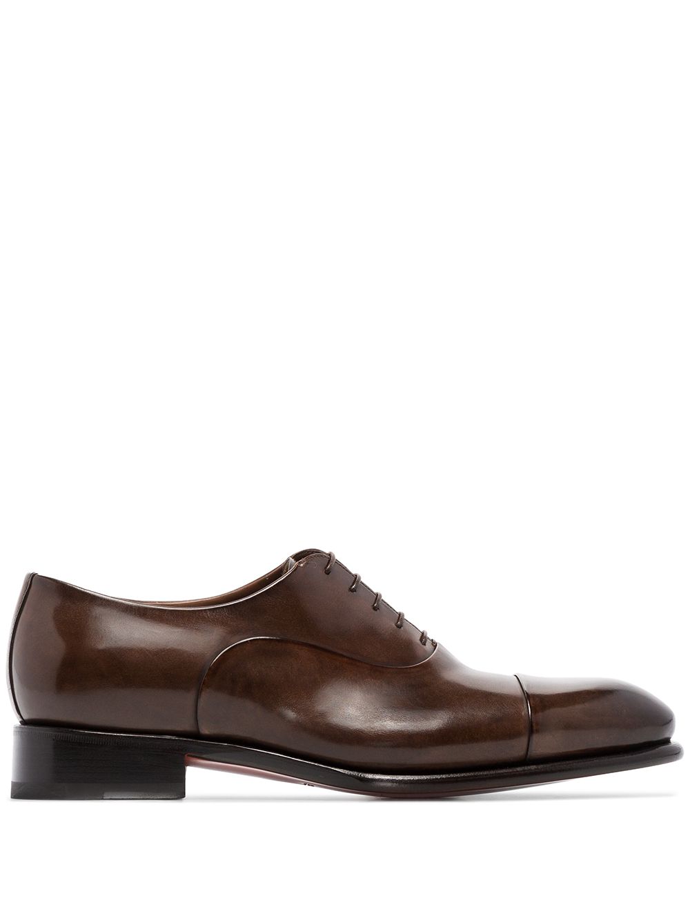 Santoni Klassieke oxford veterschoenen - Bruin