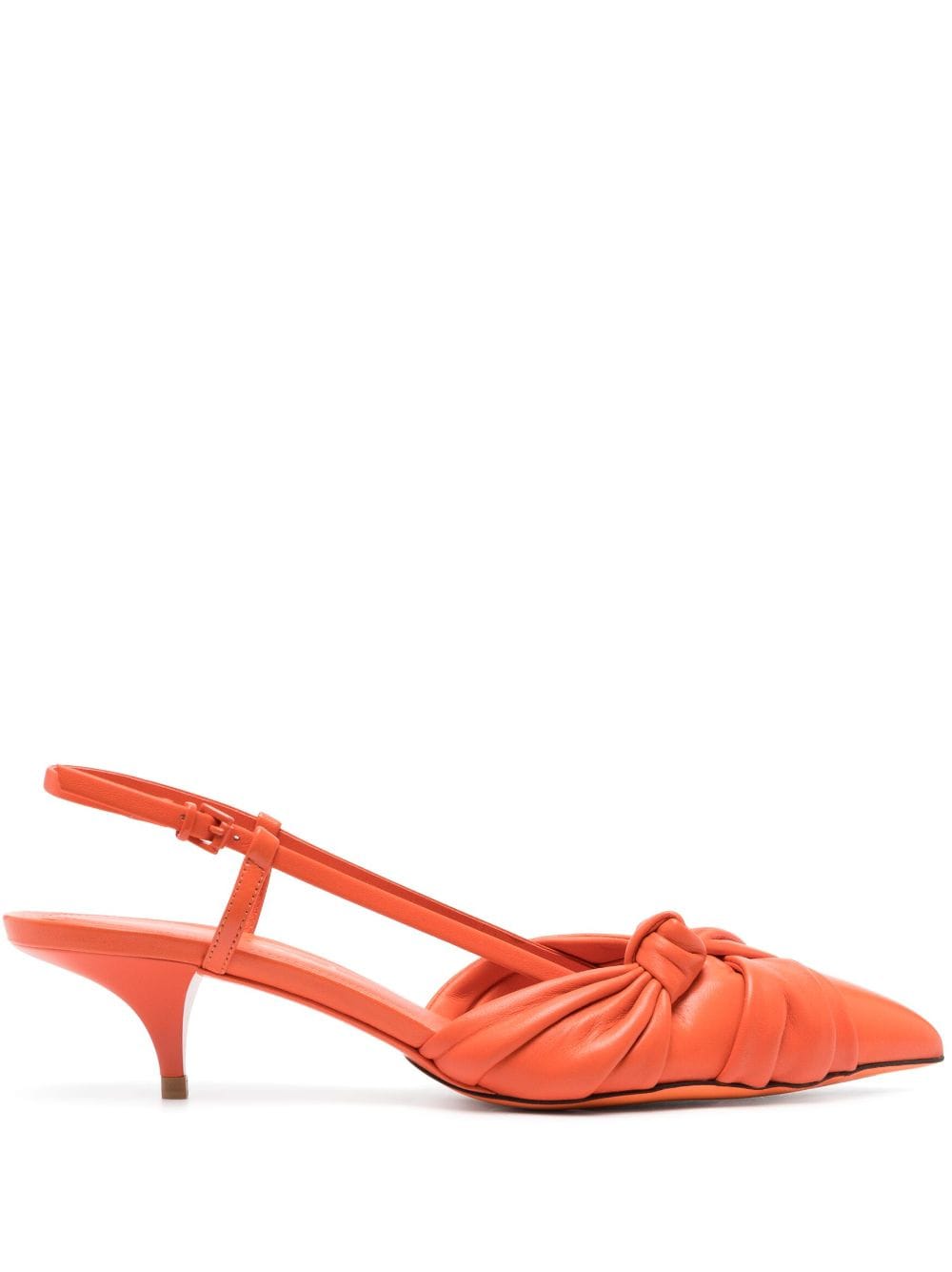 Santoni Slingback sandalen met geknoopt detail - Oranje