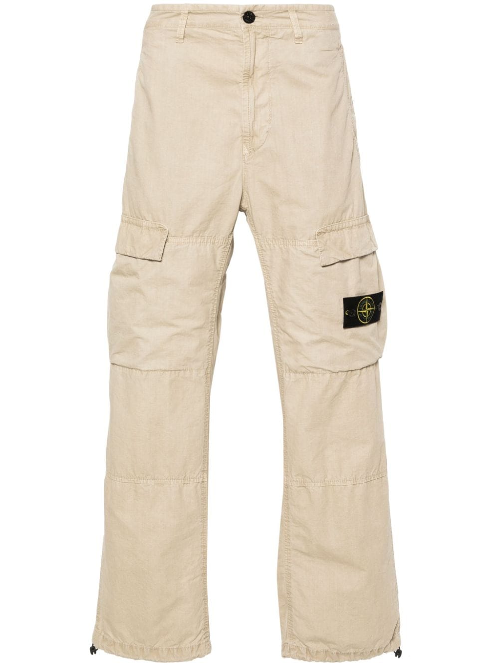 Stone Island Broek met Compass-logopatch - Beige