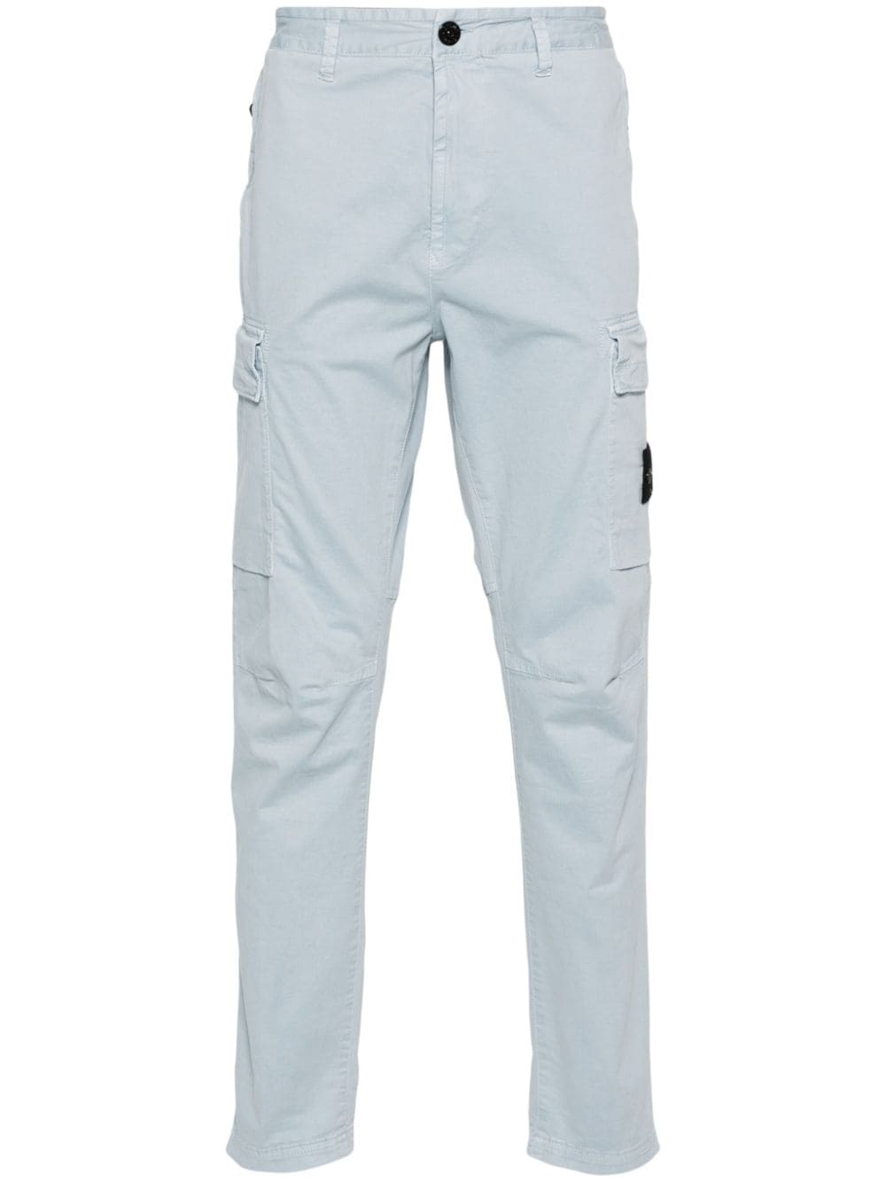 Stone Island Broek met Compass-logopatch - Blauw