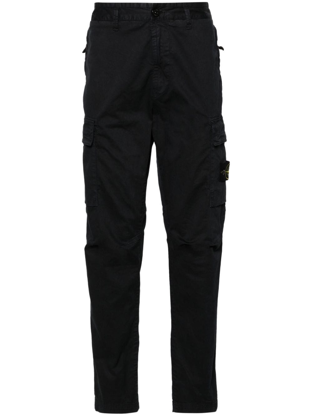 Stone Island Broek met Compass-logopatch - Blauw