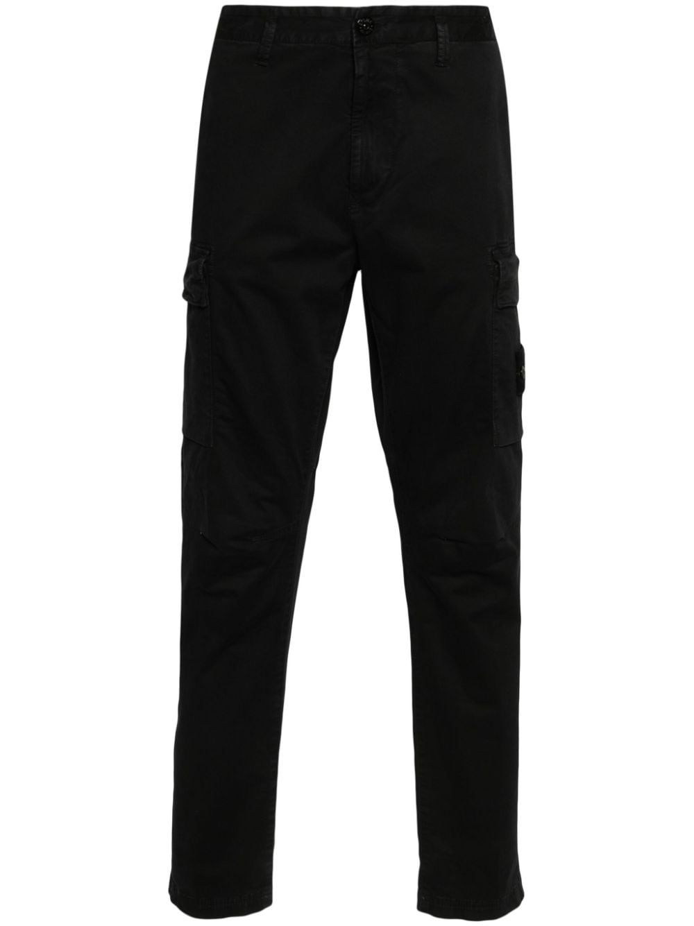 Stone Island Broek met Compass-logopatch - Zwart