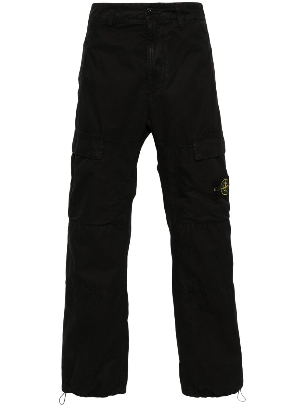 Stone Island Broek met Compass-patroon - Zwart