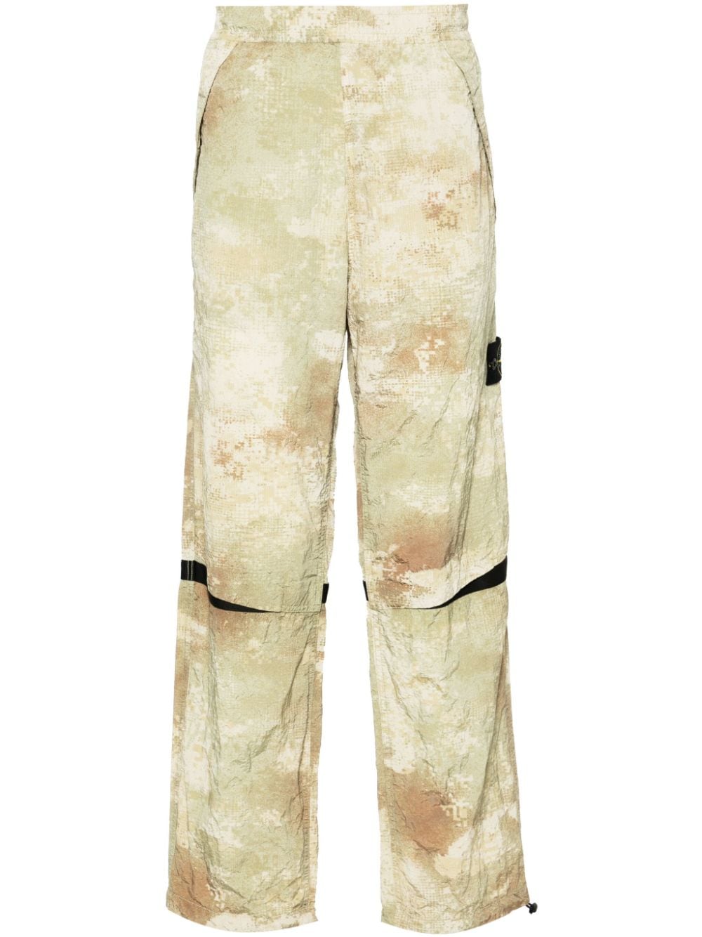 Stone Island Broek met elastische taille - Groen