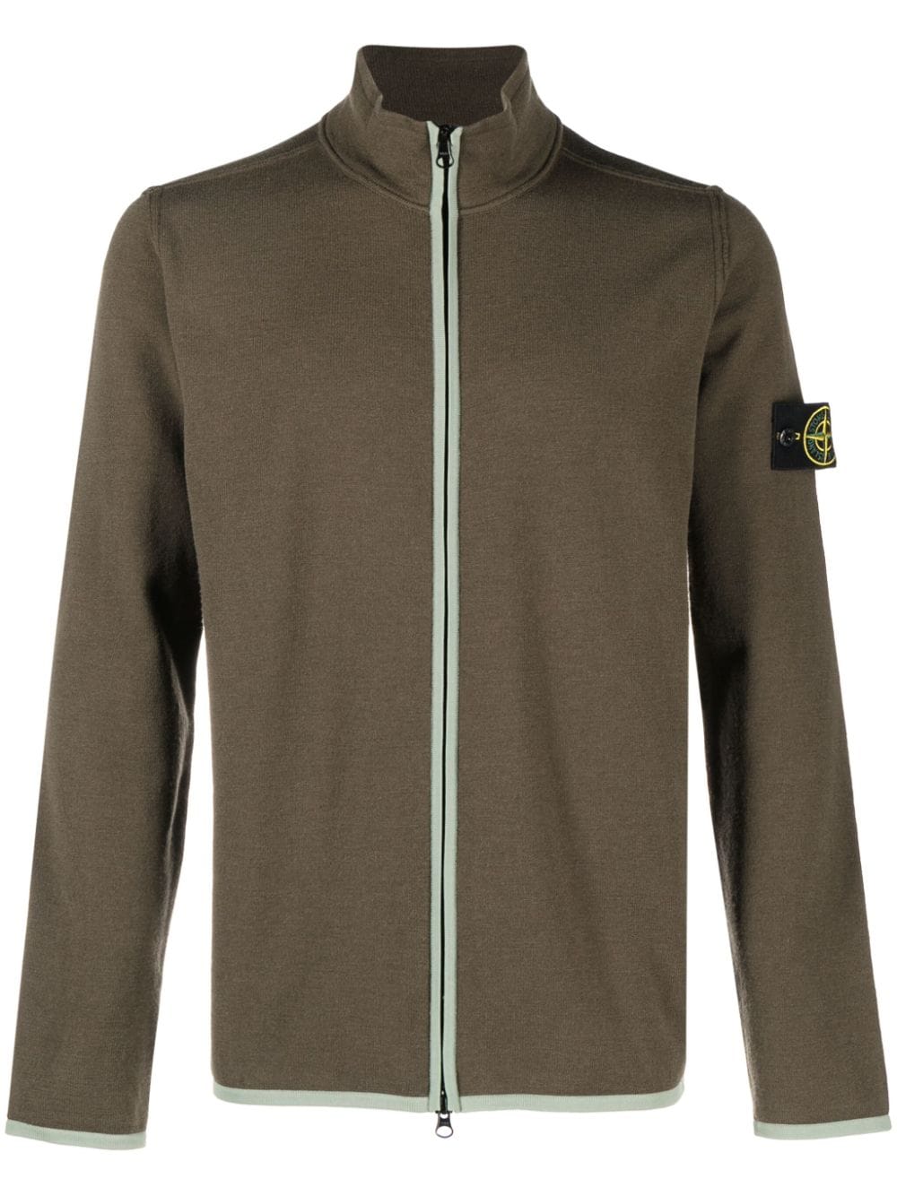 Stone Island Sweater met rits - Groen