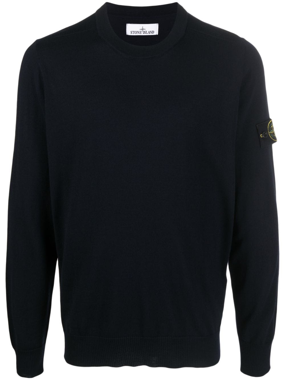 Stone Island Trui met Compass-logopatch - Blauw