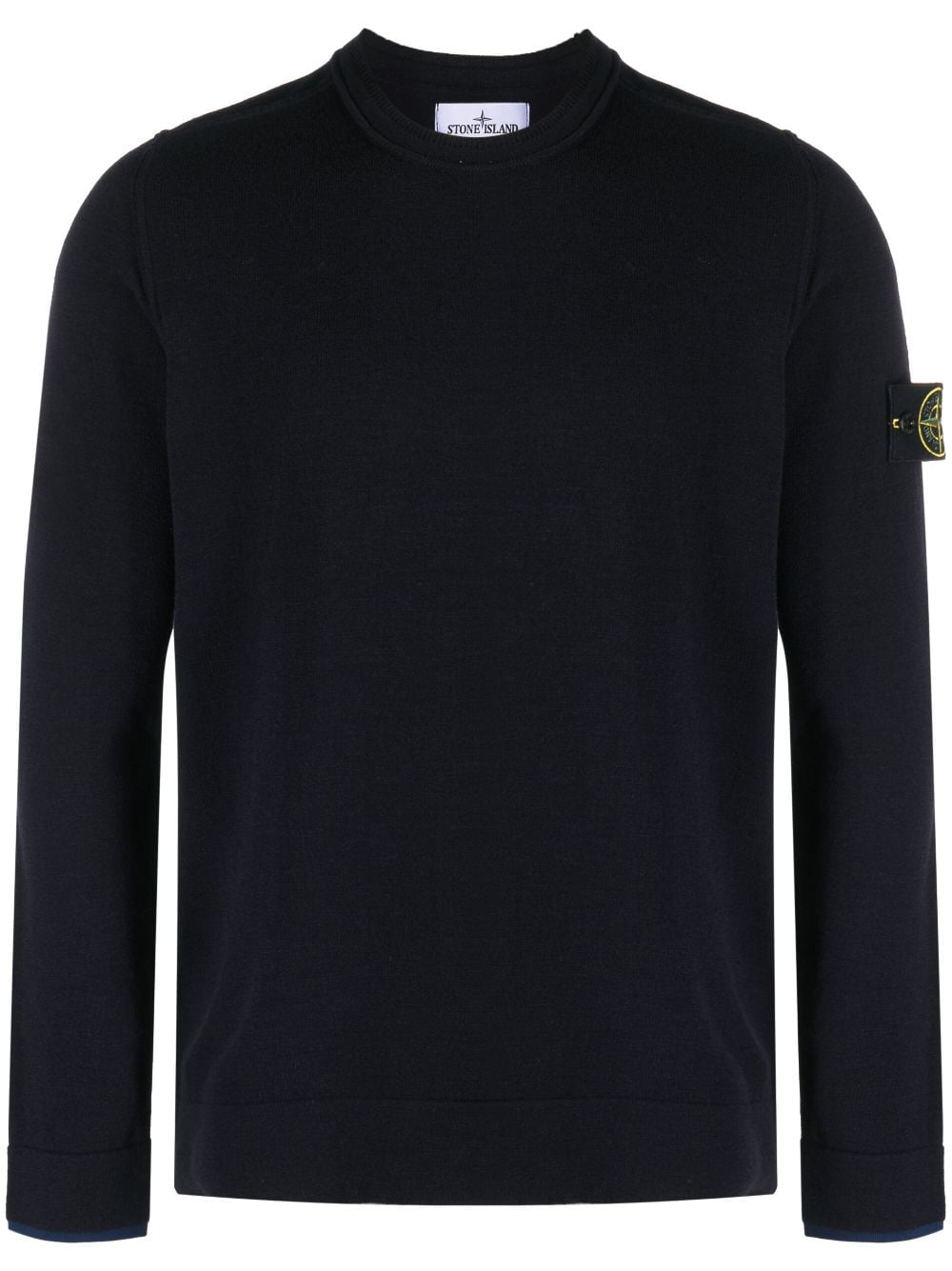 Stone Island Trui met Compass-logopatch - Blauw