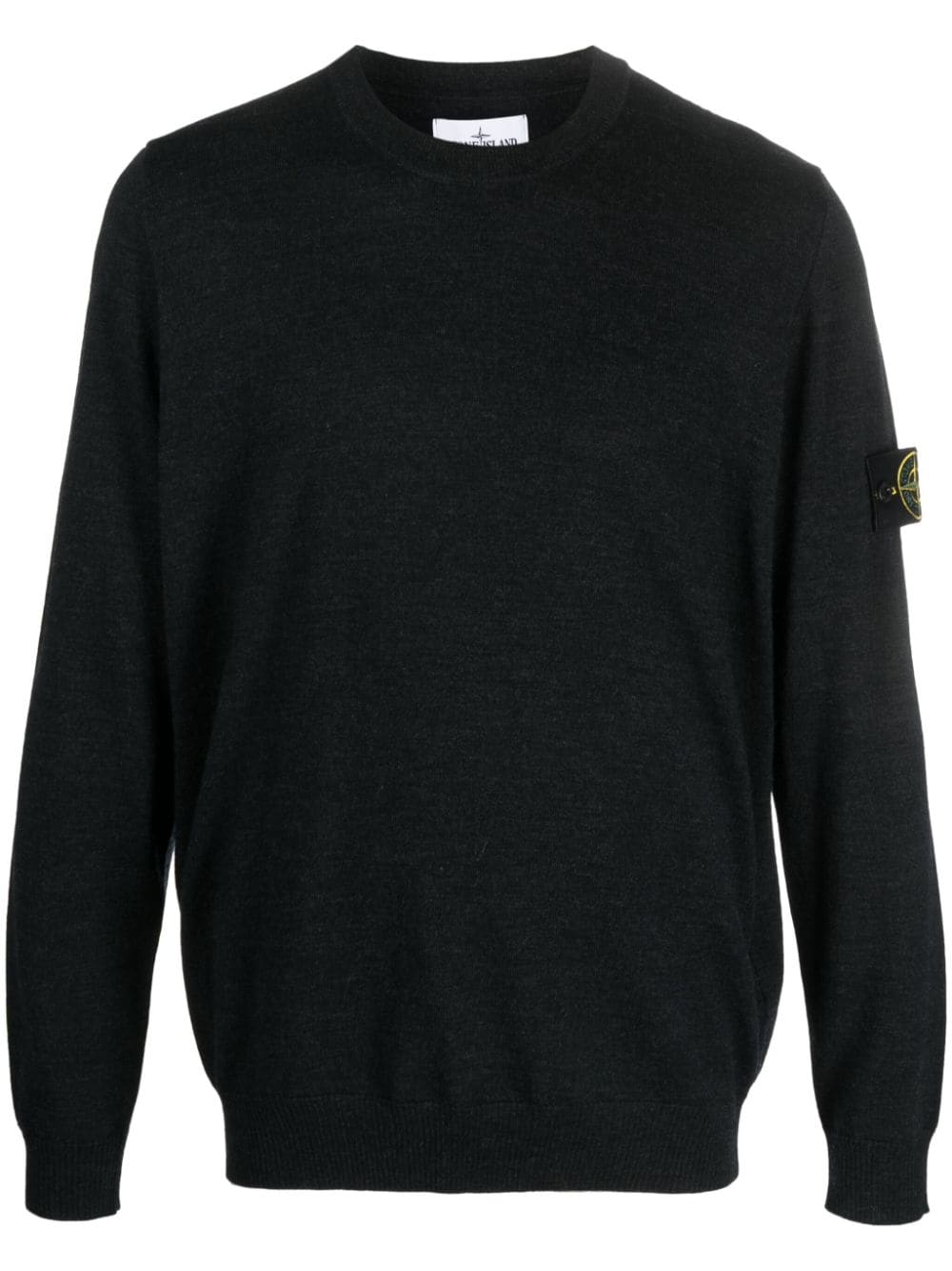 Stone Island Trui met Compass-logopatch - Grijs