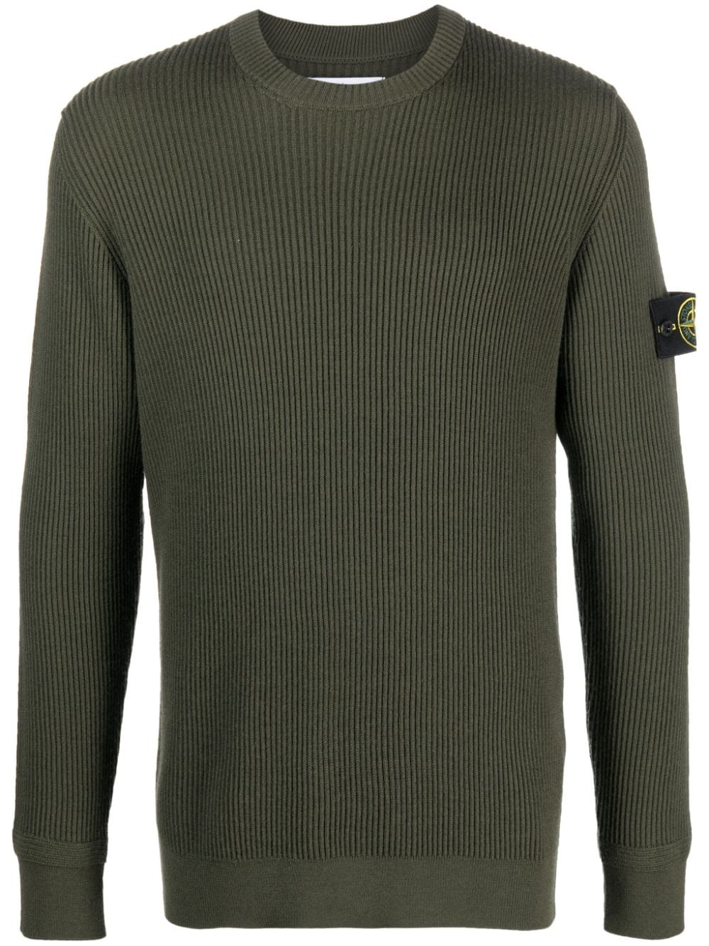 Stone Island Trui met Compass-logopatch - Groen