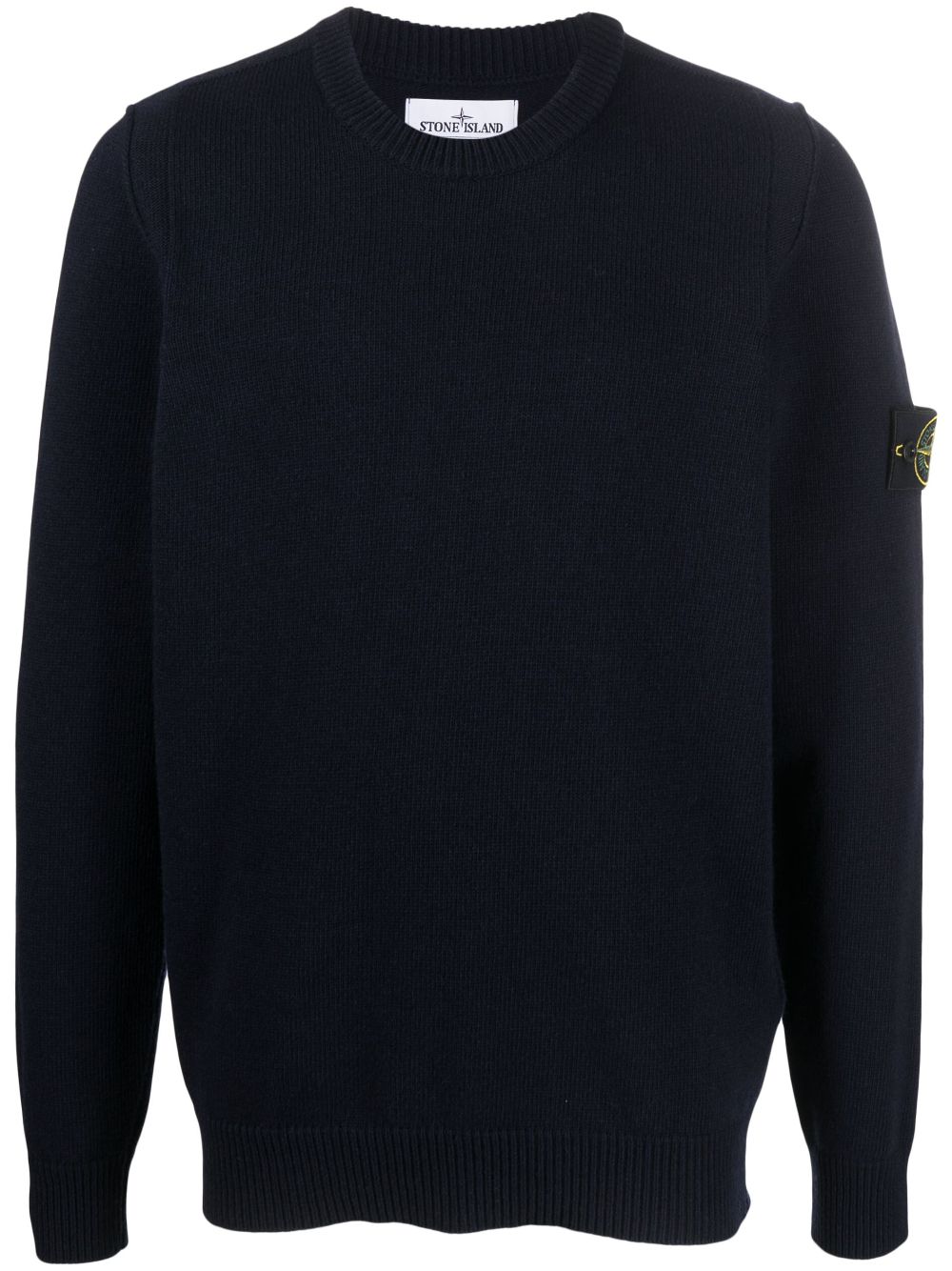 Stone Island Trui met patch - Blauw