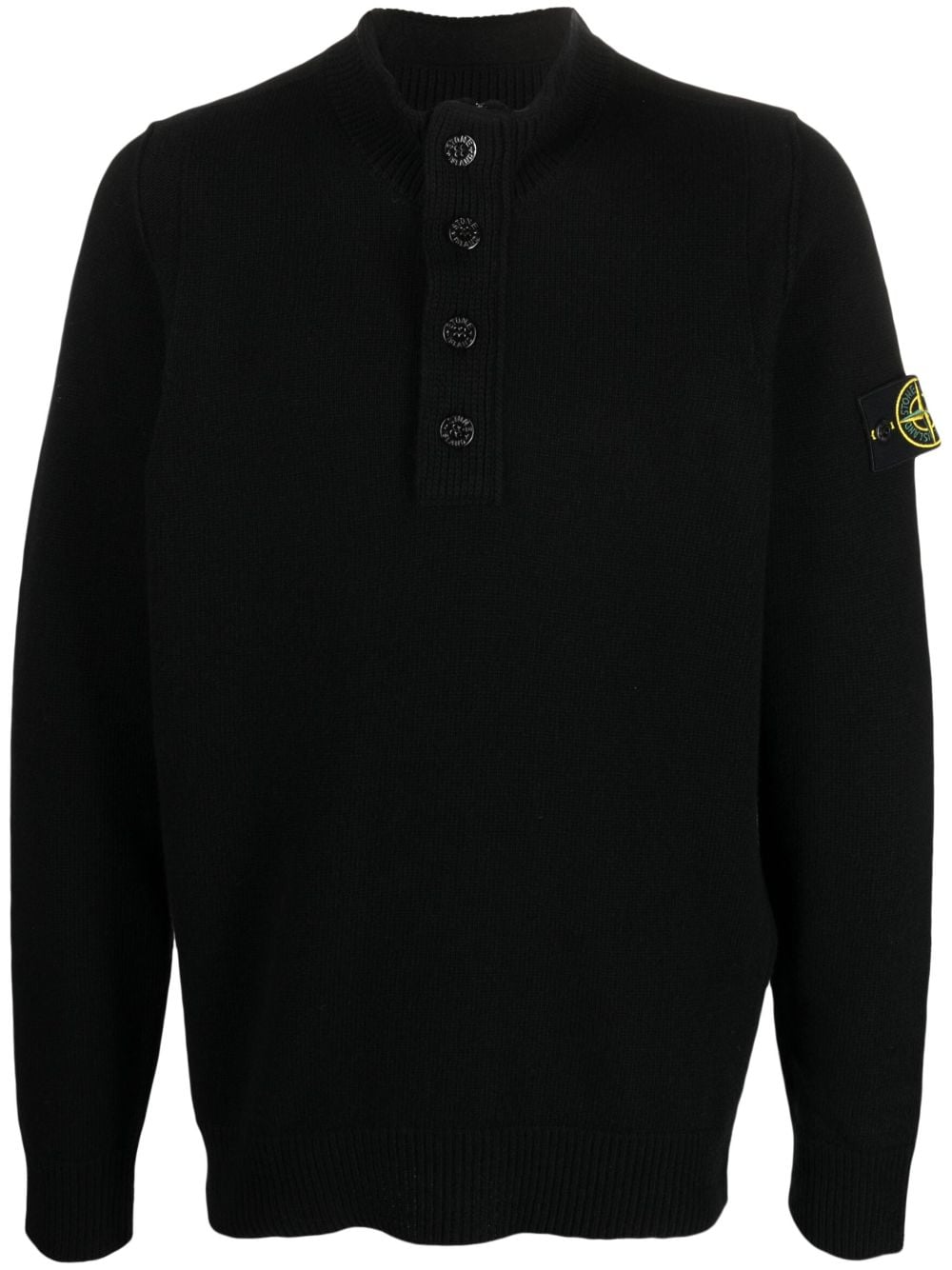 Stone Island Trui met rits - Zwart