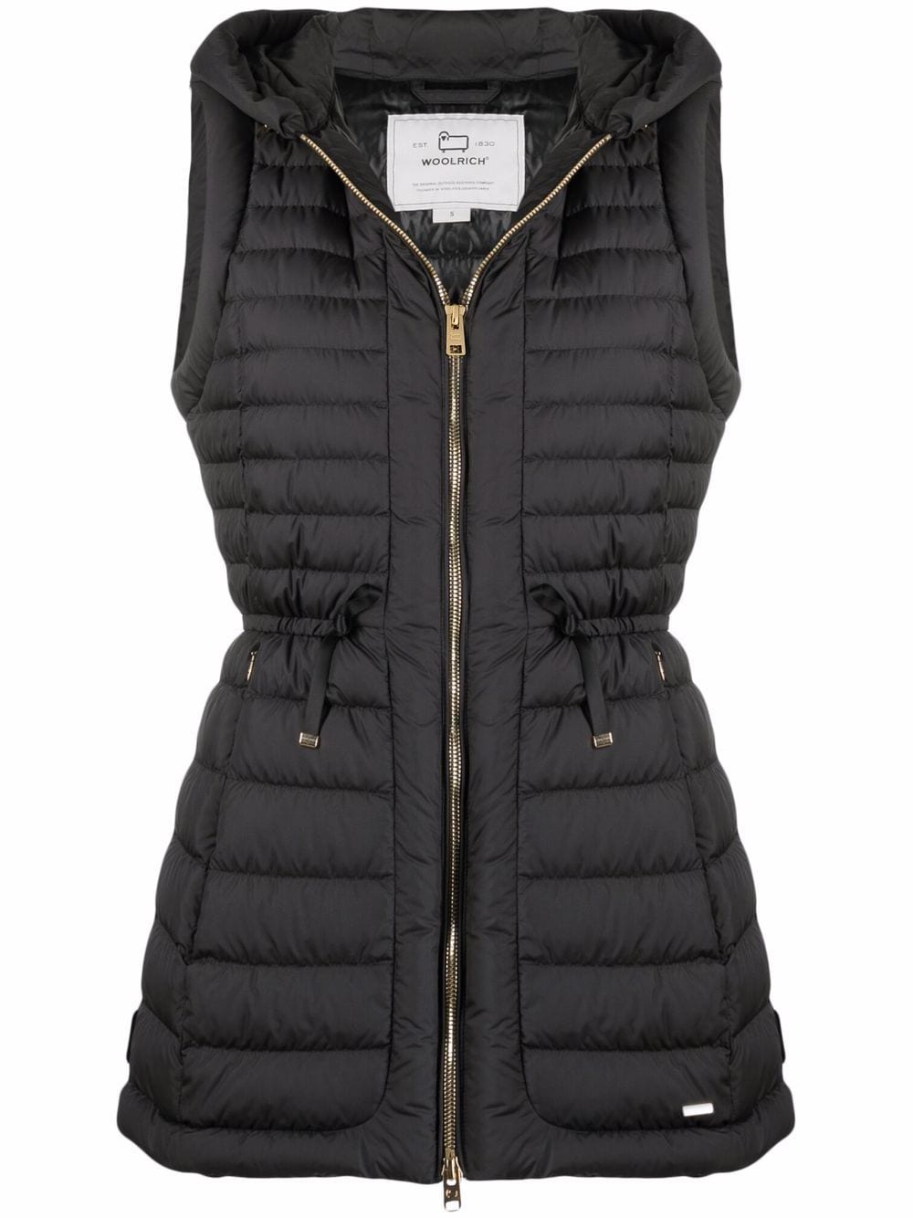 Woolrich Bodywarmer met capuchon - Zwart