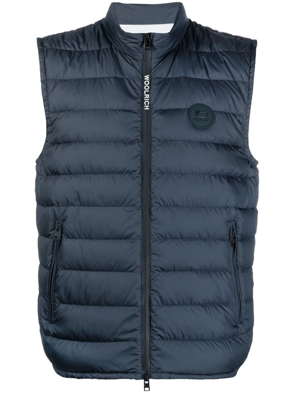 Woolrich Bodywarmer met logopatch - Blauw