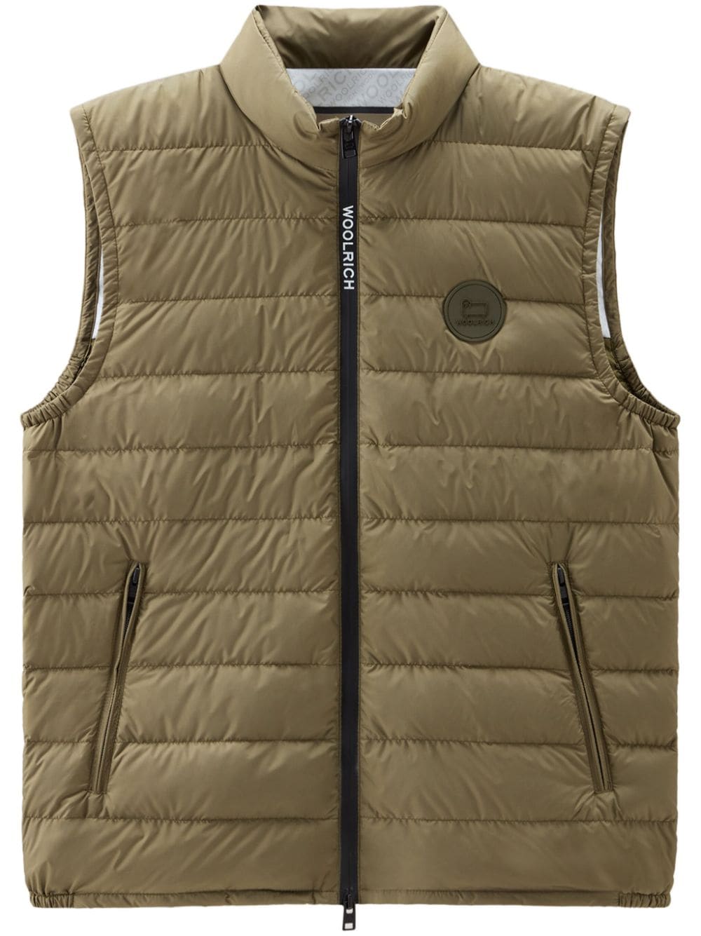 Woolrich Bodywarmer met logopatch - Groen