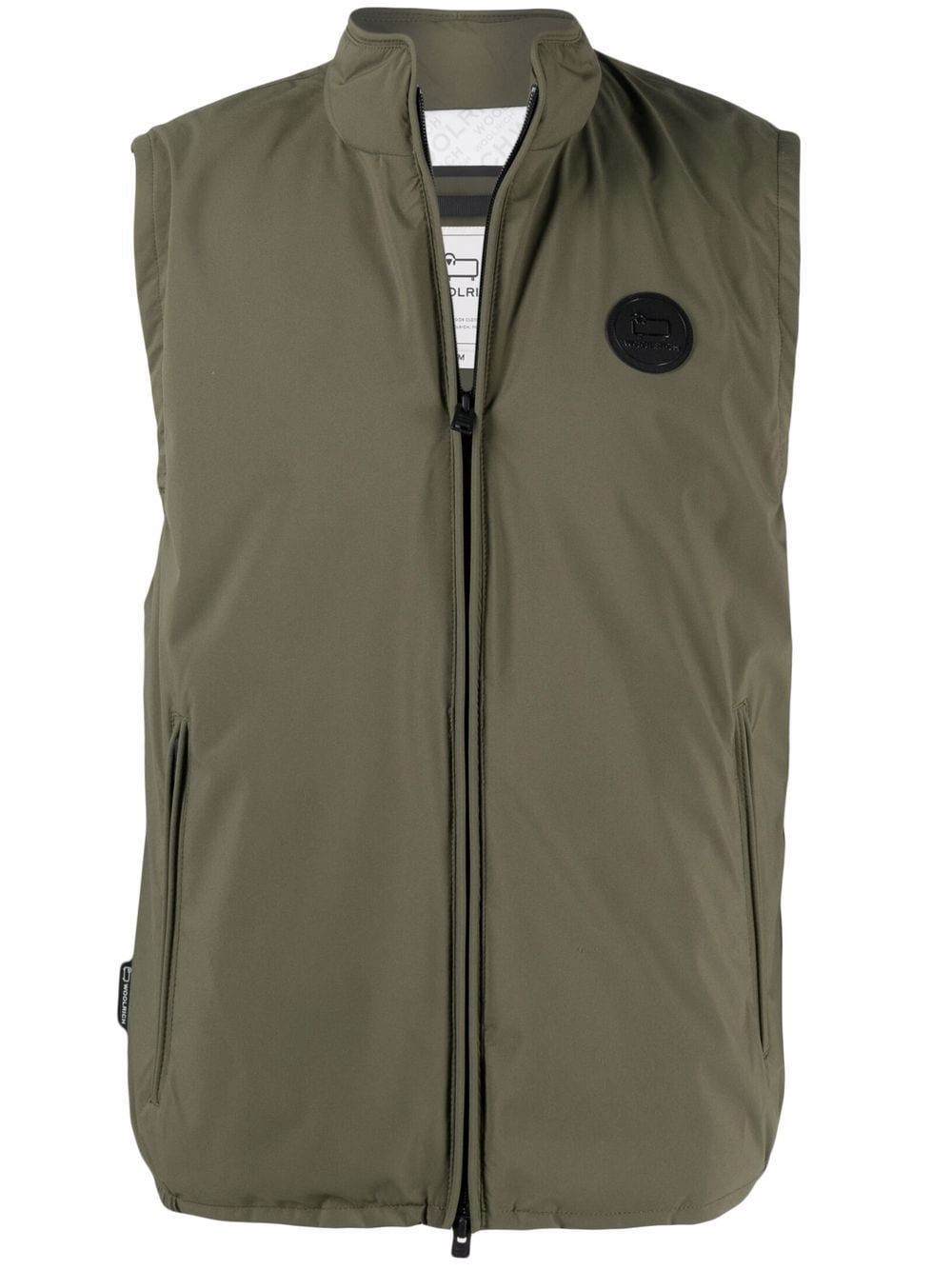 Woolrich Bodywarmer met logopatch - Groen