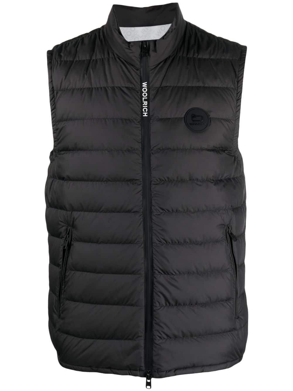 Woolrich Bodywarmer met logopatch - Zwart