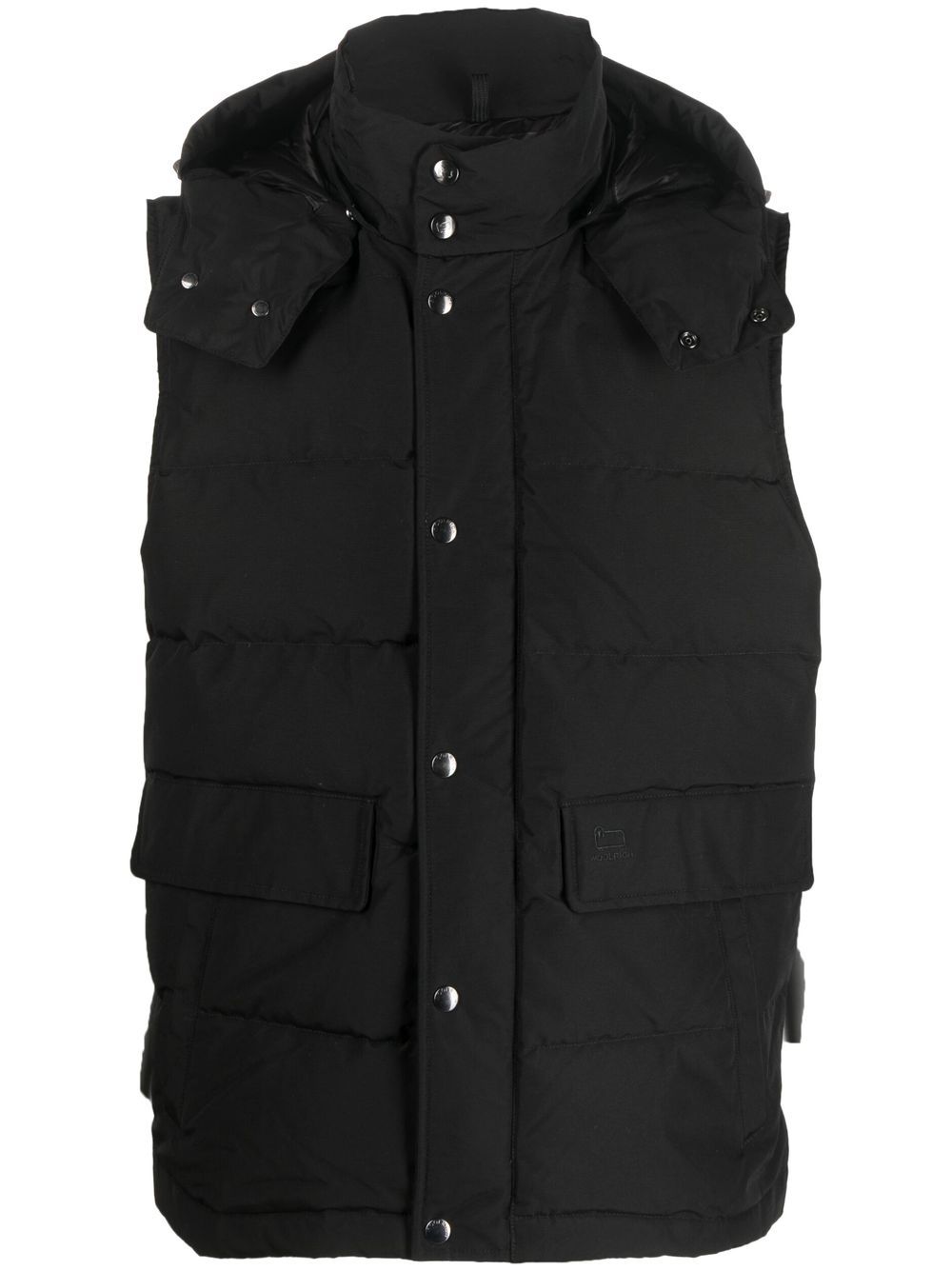 Woolrich Gilet met afneembare capuchon - Zwart