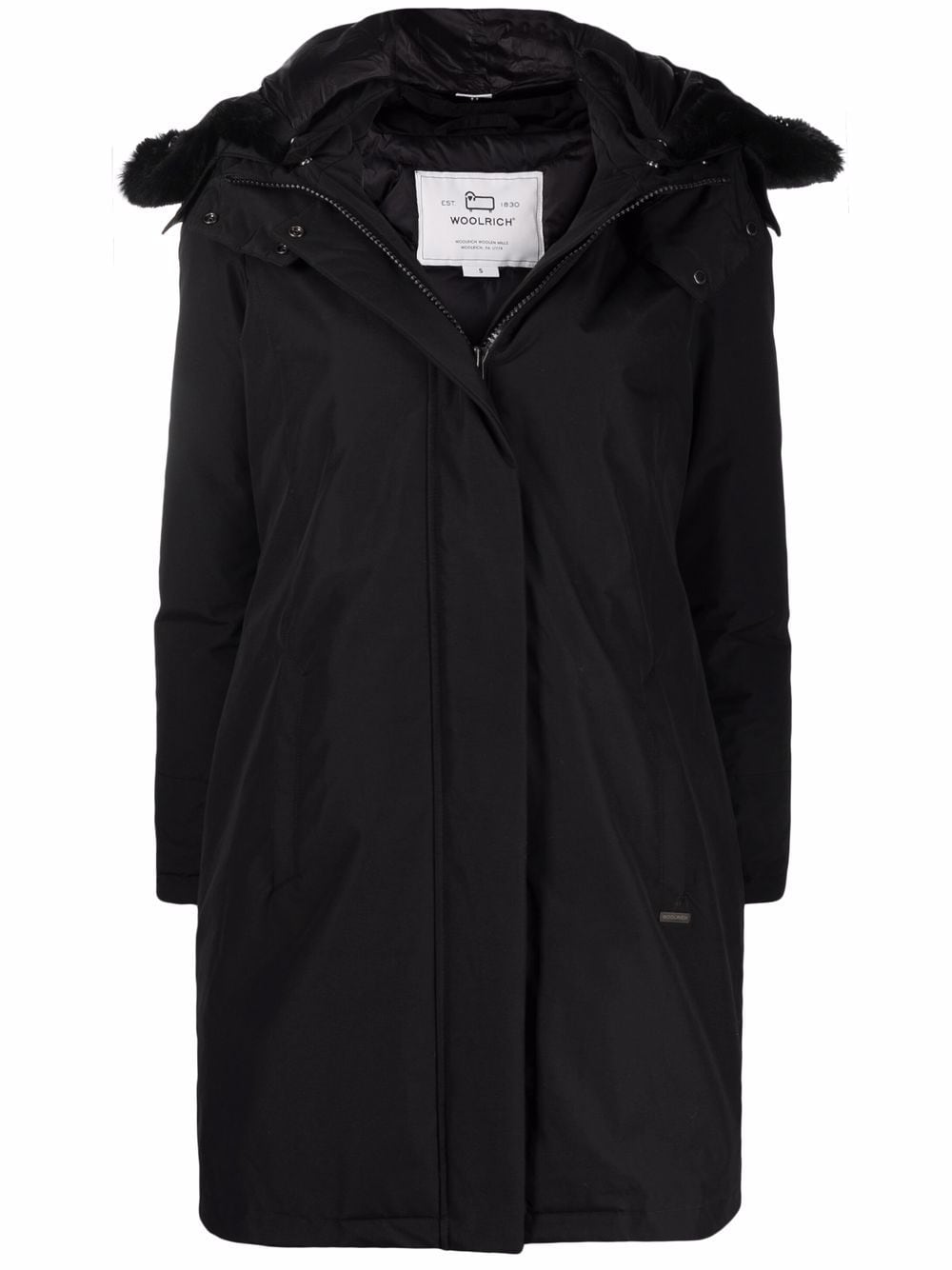 Woolrich Jas met capuchon - Zwart