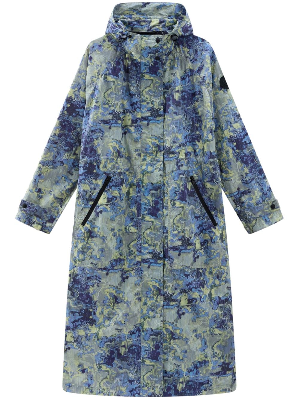 Woolrich Parka met grafische print - Blauw