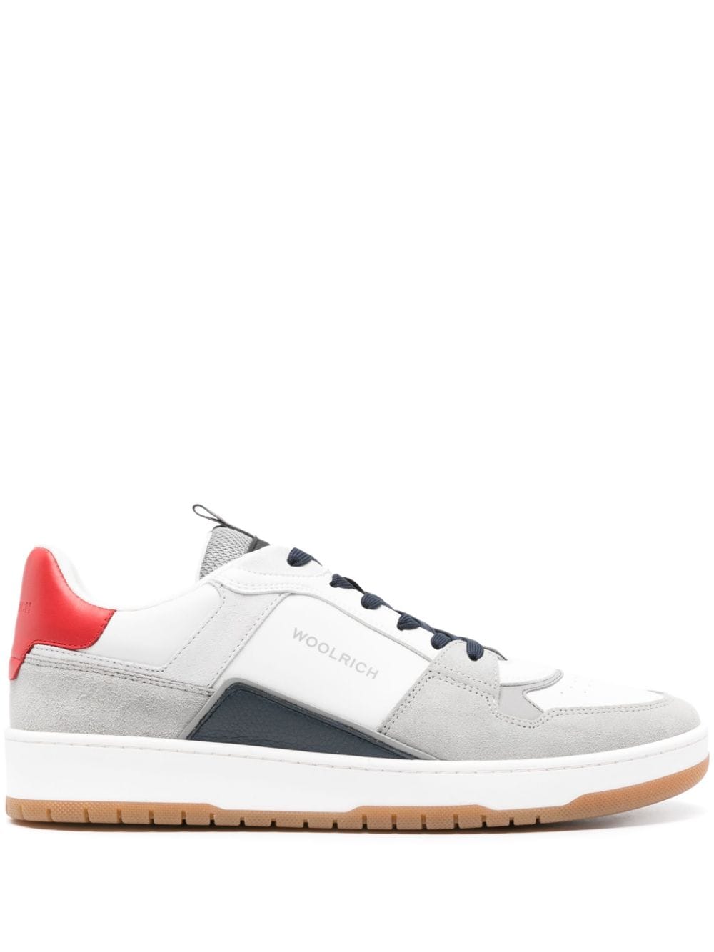 Woolrich Sneakers met colourblocking - Wit