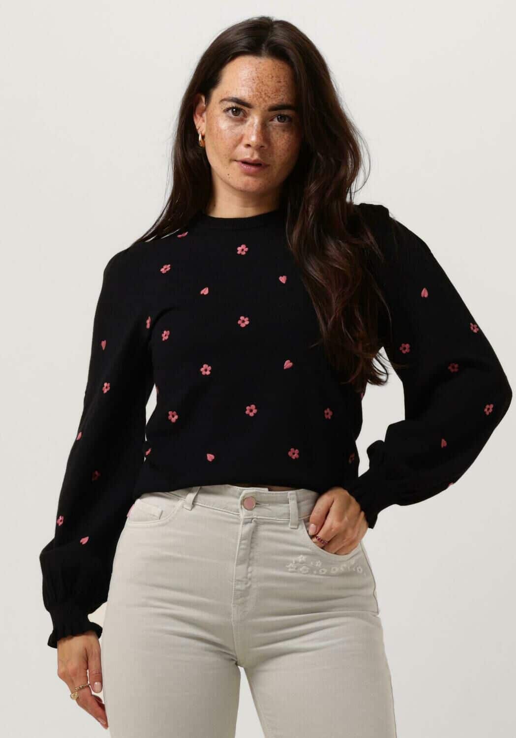 Zwarte Fabienne Chapot Trui Holly Pullover