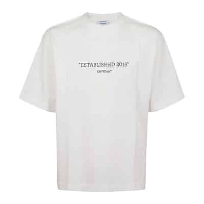 2013 Skate S/S Tee Wit Zwart Off White , White , Heren