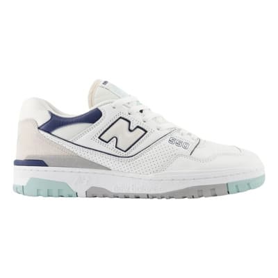 550 Cordon Wit & Grijs Cyan Sneakers New Balance , Multicolor , Dames