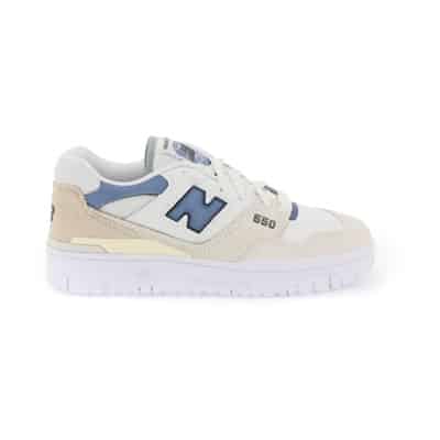 550 Leren Sneakers met Perforaties New Balance , Beige , Dames