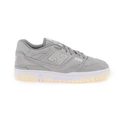 550 Leren Sneakers met Perforaties New Balance , Gray , Heren