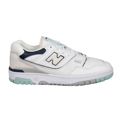 550 Sneakers - Leer met Stoffen Details New Balance , White , Heren