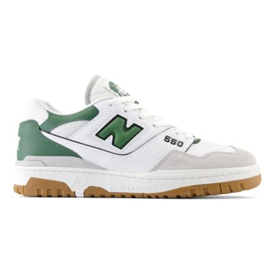 550 Wit Groen Basketbalschoen New Balance , Multicolor , Heren