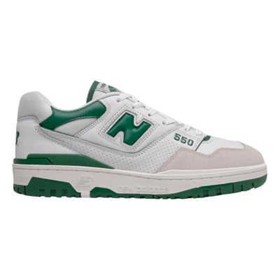 550 Wit & Team Forest Green Sneakers New Balance , Green , Heren