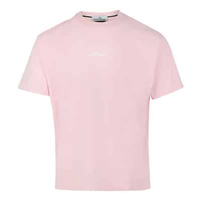 8015 2Rc89 Shirts & Polo's Stone Island , Pink , Heren