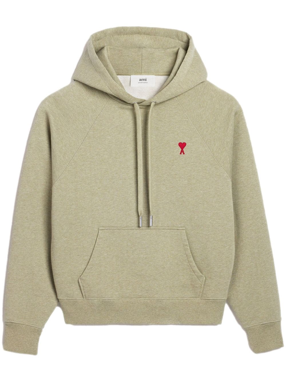 AMI Paris Hoodie met geborduurd logo - Groen