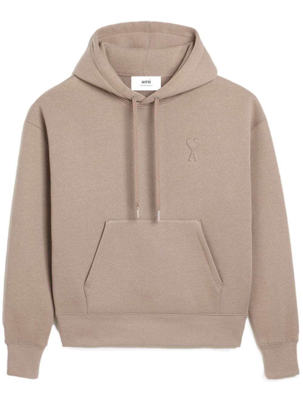 AMI Paris Hoodie met logo - Beige