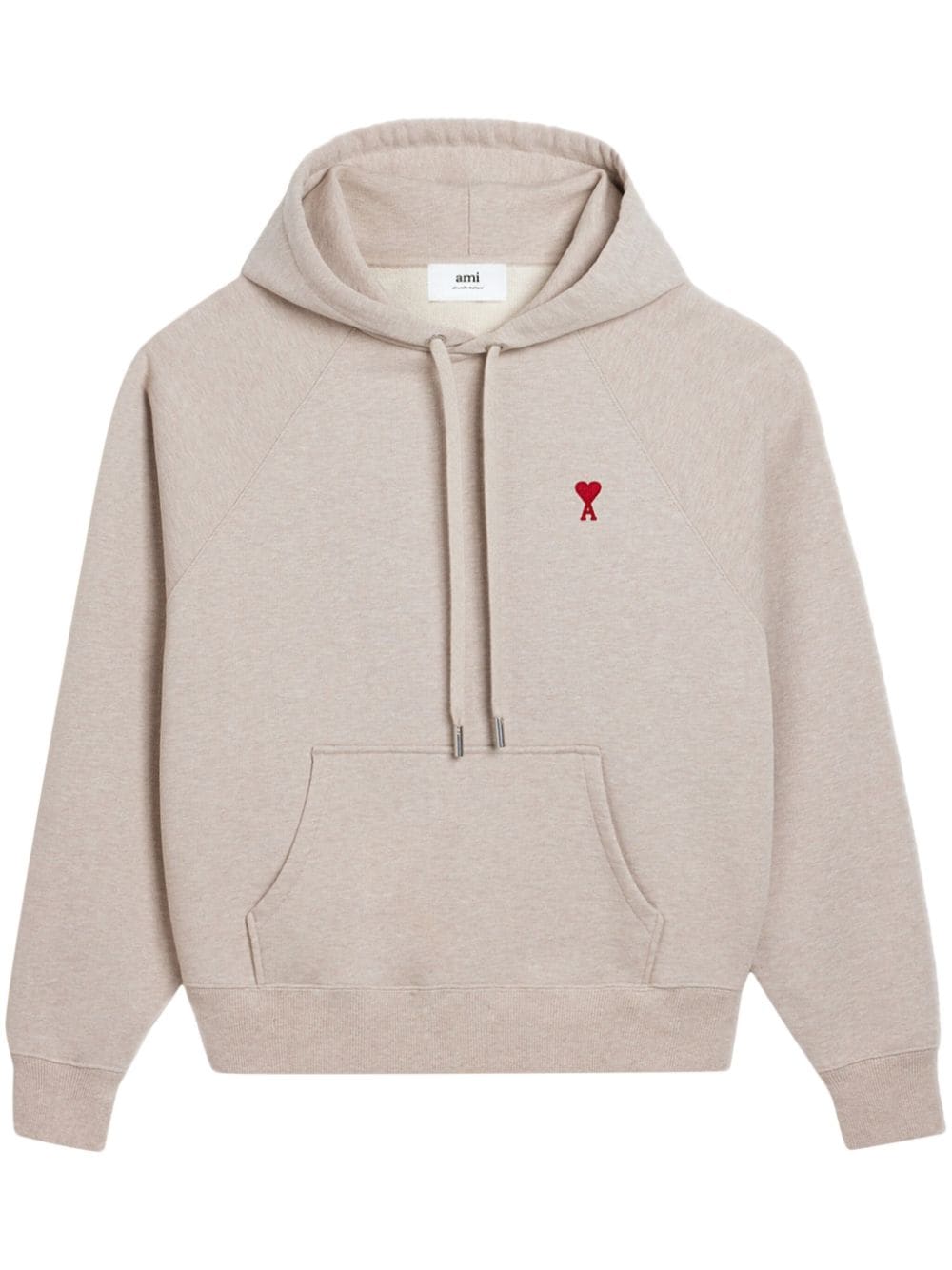 AMI Paris Hoodie met logo - Beige