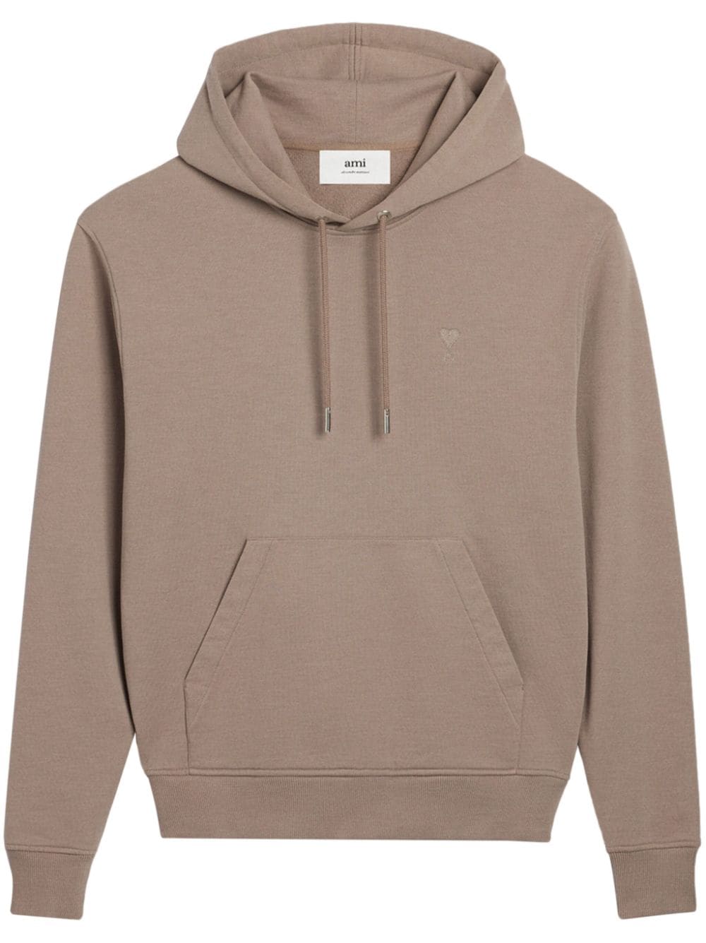 AMI Paris Hoodie met logo - Bruin