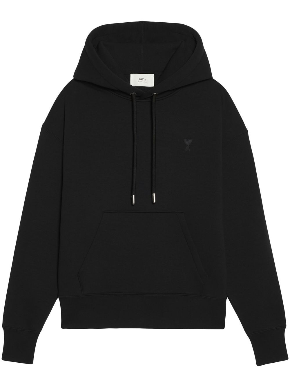 AMI Paris Hoodie met logo - Zwart