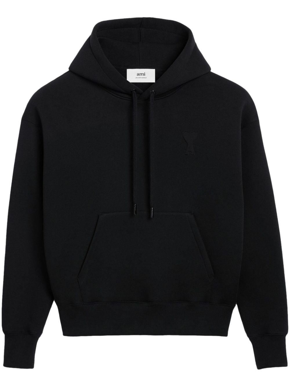 AMI Paris Hoodie met logo - Zwart