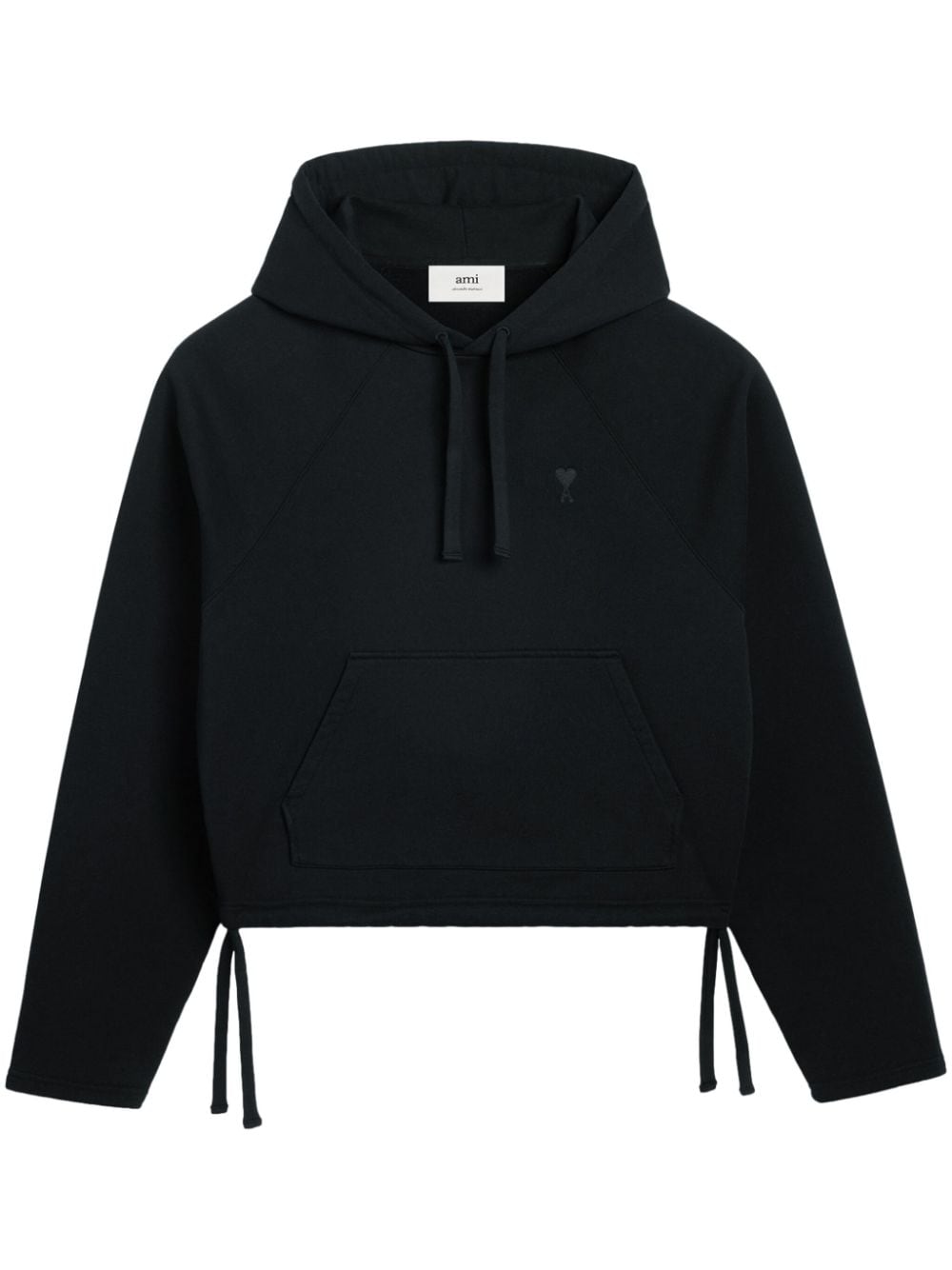 AMI Paris Hoodie met logo - Zwart