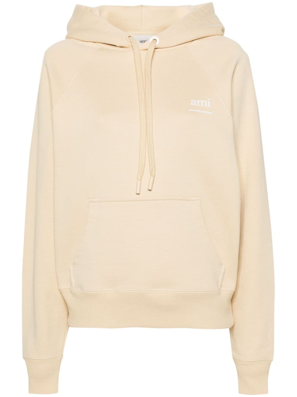 AMI Paris Hoodie met logopatch - Geel