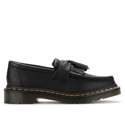 Adrian Virginia Zwarte Leren Loafer Dr. Martens , Black , Dames