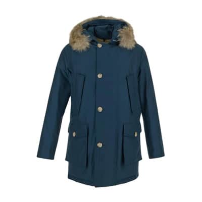 Afneembare Bont Parka Jas Woolrich , Blue , Heren