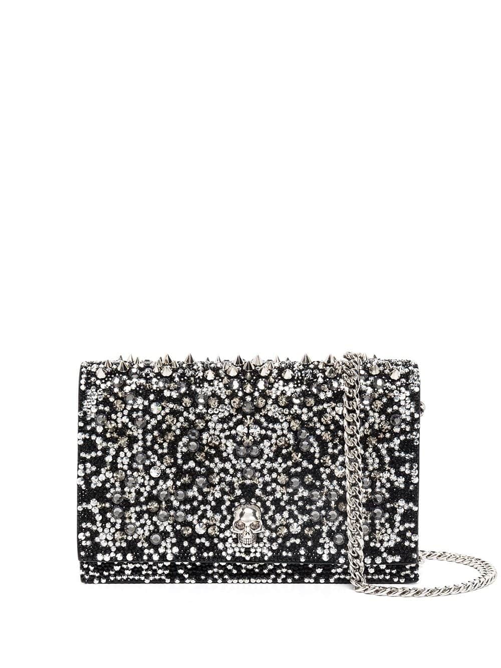 Alexander McQueen Tas met doodskop detail - Zwart