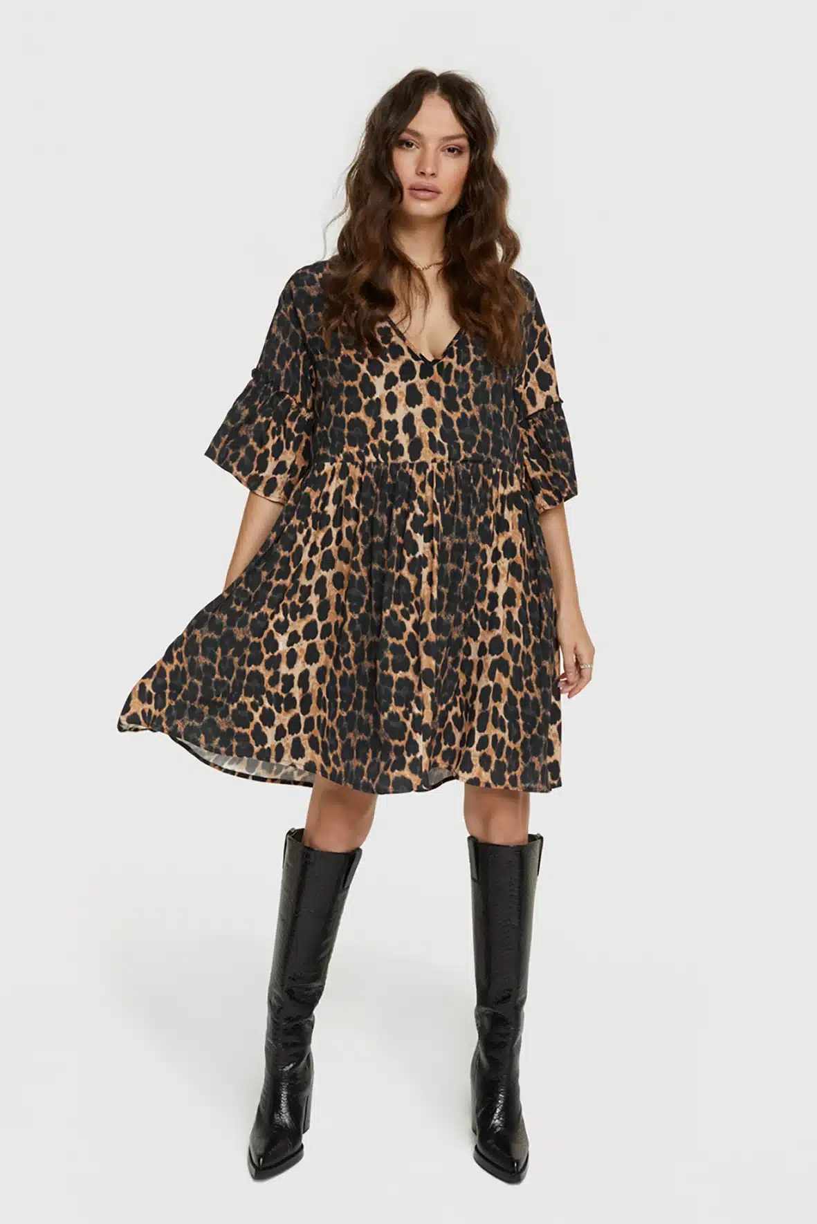 Alix The Label 2306346188 woven animal dress