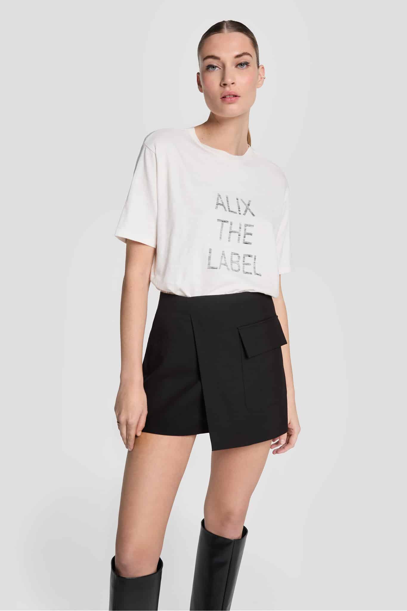 Alix The Label 2403834602 ladies knitted t-shirt