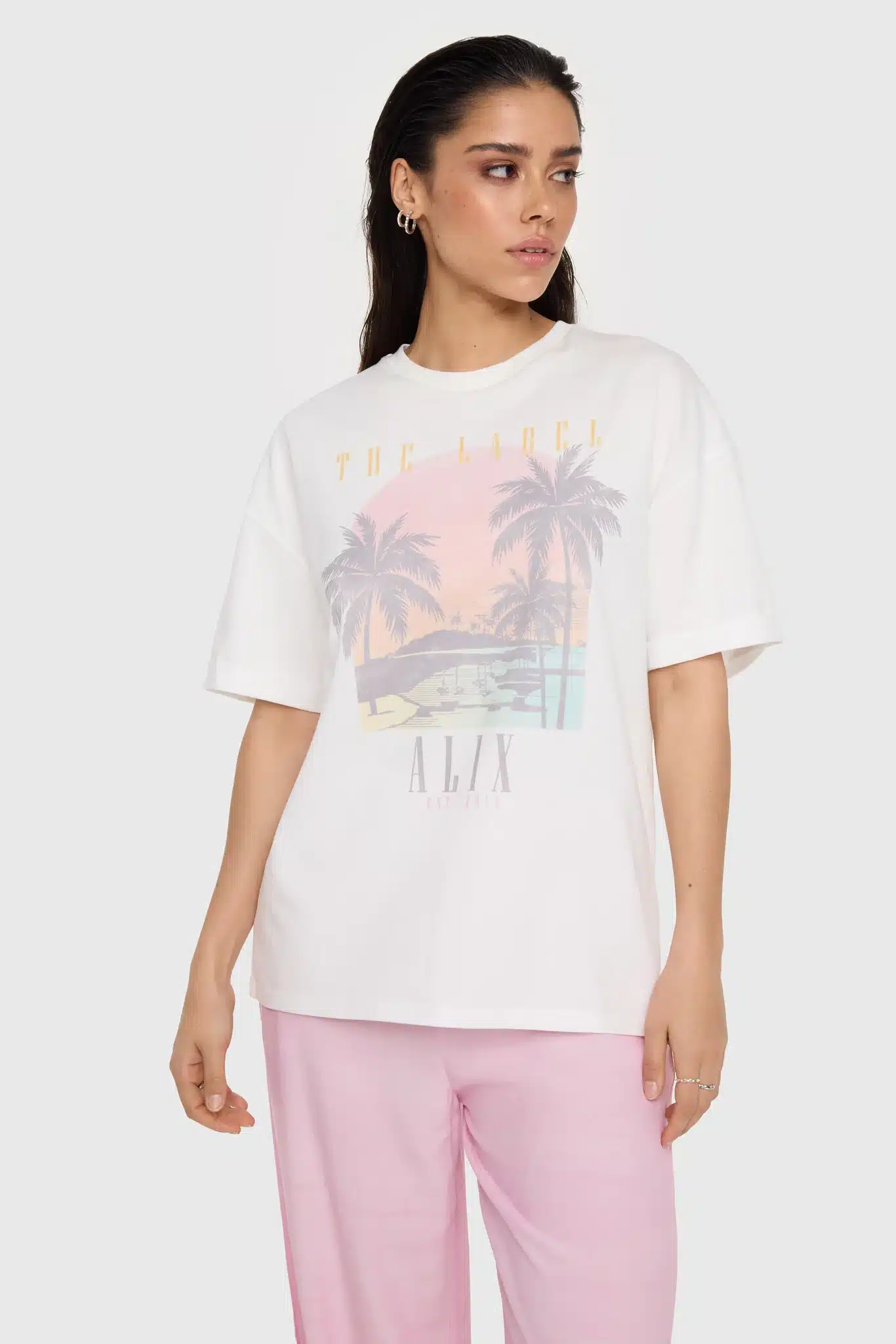 Alix The Label 2404892750 palmtree t-shirt