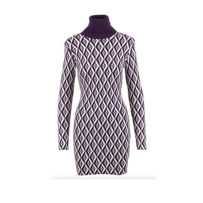 Am98B36E2 Bm8* Jurk Elisabetta Franchi , Purple , Dames