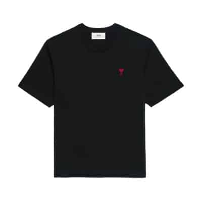 Ami Paris T-shirts and Polos Black Ami Paris , Black , Heren